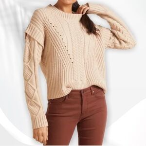 { Jamison } - Myles Cable Pullover Sweater